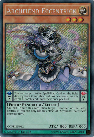 Archfiend Eccentrick [CORE-EN042] Secret Rare | Play N Trade Winnipeg