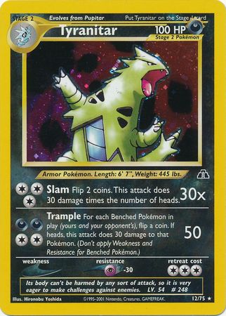 Tyranitar (12/75) [Neo Discovery Unlimited] | Play N Trade Winnipeg