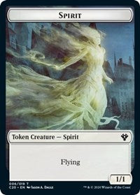 Spirit // Treasure Double-sided Token [Commander 2020 Tokens] | Play N Trade Winnipeg