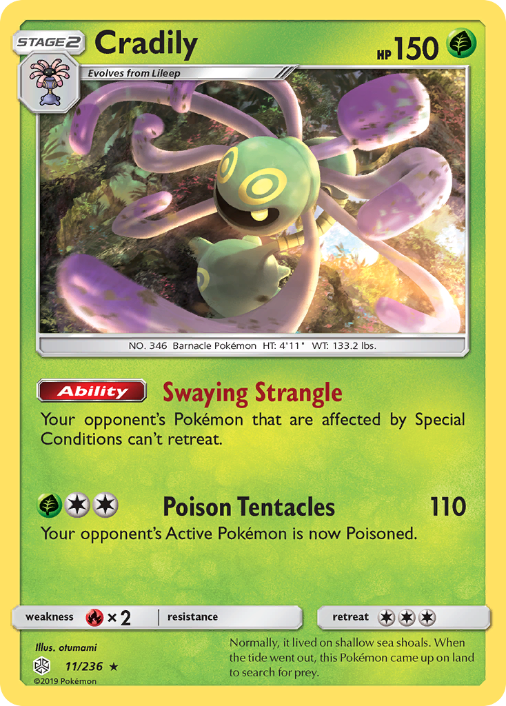 Cradily (11/236) [Sun & Moon: Cosmic Eclipse] | Play N Trade Winnipeg