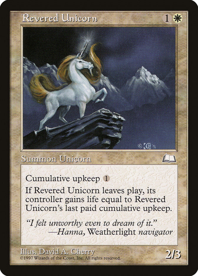 Revered Unicorn [Weatherlight] | Play N Trade Winnipeg