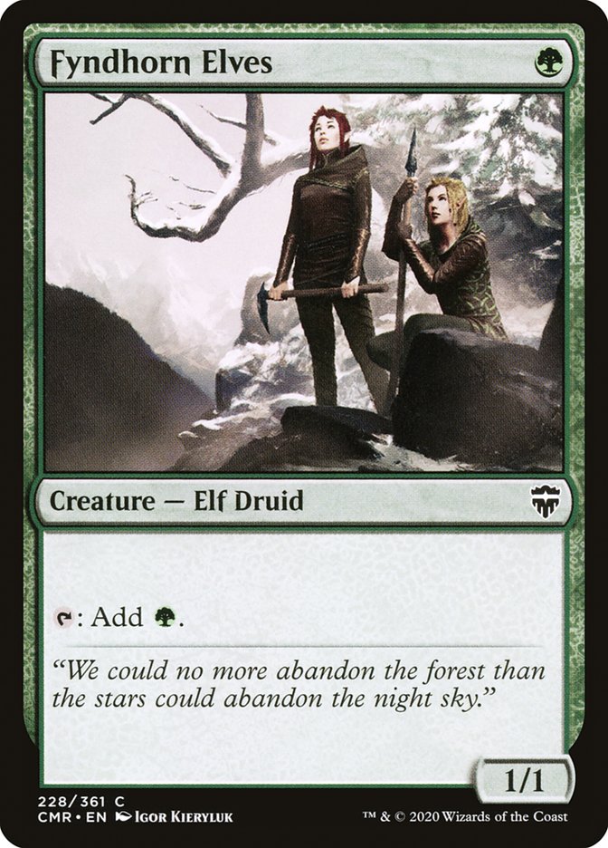 Fyndhorn Elves [Commander Legends] | Play N Trade Winnipeg