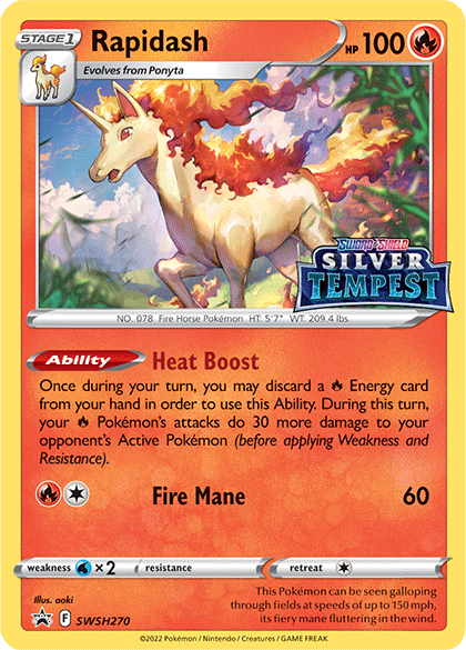 Rapidash (SWSH270) (Prerelease) [Sword & Shield: Black Star Promos] | Play N Trade Winnipeg