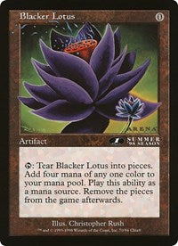 Blacker Lotus (Oversized) [Oversize Cards] | Play N Trade Winnipeg