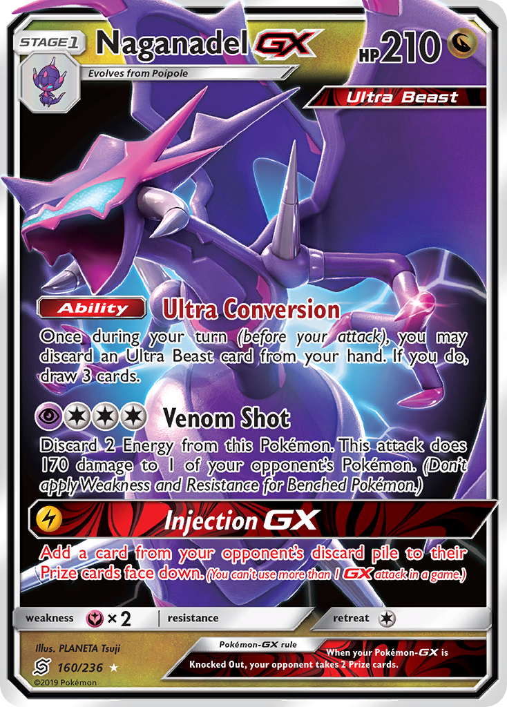 Naganadel GX (160/236) [Sun & Moon: Unified Minds] | Play N Trade Winnipeg