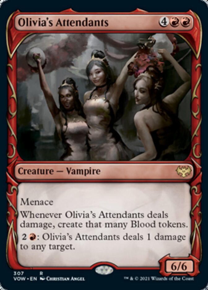 Olivia's Attendants (Showcase Fang Frame) [Innistrad: Crimson Vow] | Play N Trade Winnipeg