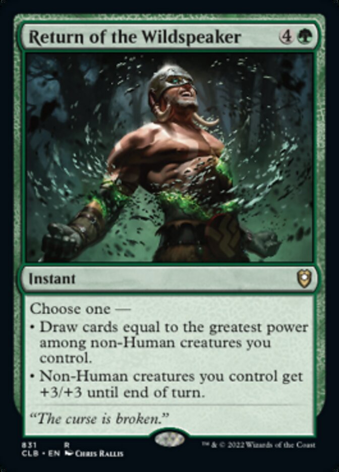 Return of the Wildspeaker [Commander Legends: Battle for Baldur's Gate] | Play N Trade Winnipeg