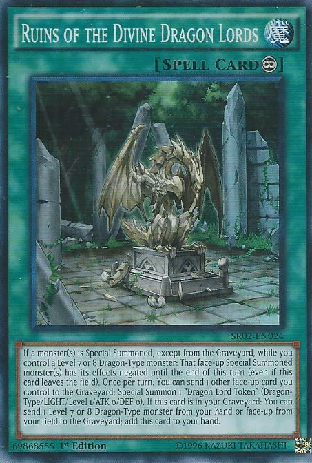 Ruins of the Divine Dragon Lords [SR02-EN024] Super Rare | Play N Trade Winnipeg