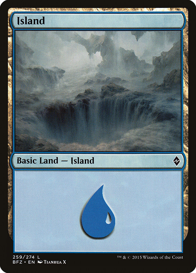 Island (259a) [Battle for Zendikar] | Play N Trade Winnipeg