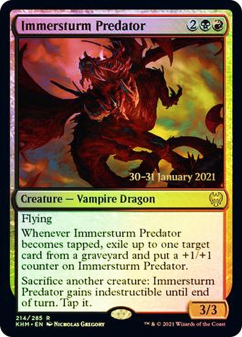 Immersturm Predator [Kaldheim Prerelease Promos] | Play N Trade Winnipeg