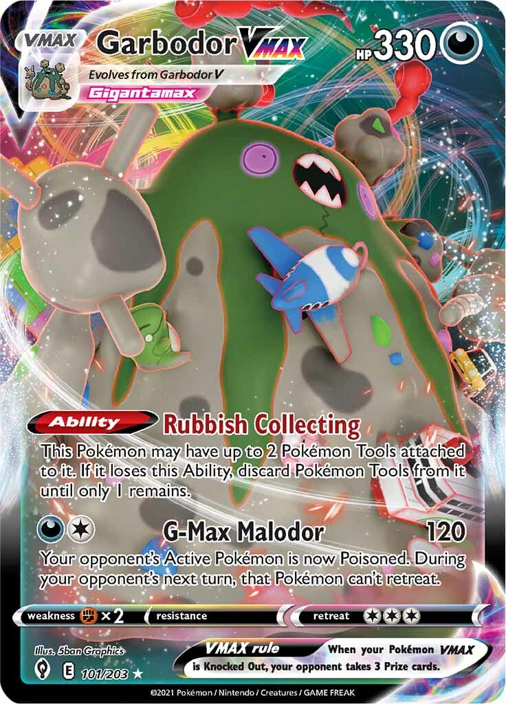 Garbodor VMAX (101/203) [Sword & Shield: Evolving Skies] | Play N Trade Winnipeg