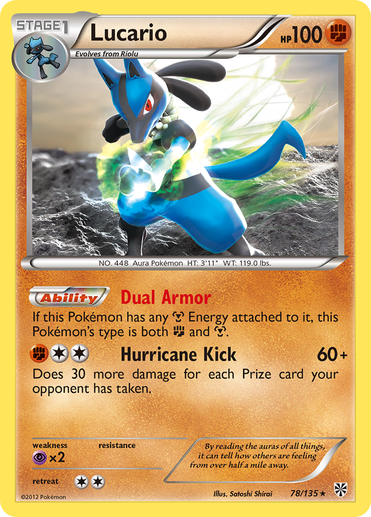 Lucario (78/135) [Black & White: Plasma Storm] | Play N Trade Winnipeg