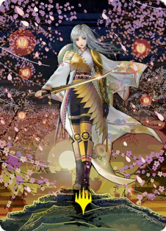 The Wandering Emperor 2 Art Card (Gold-Stamped Signature) [Kamigawa: Neon Dynasty Art Series] | Play N Trade Winnipeg