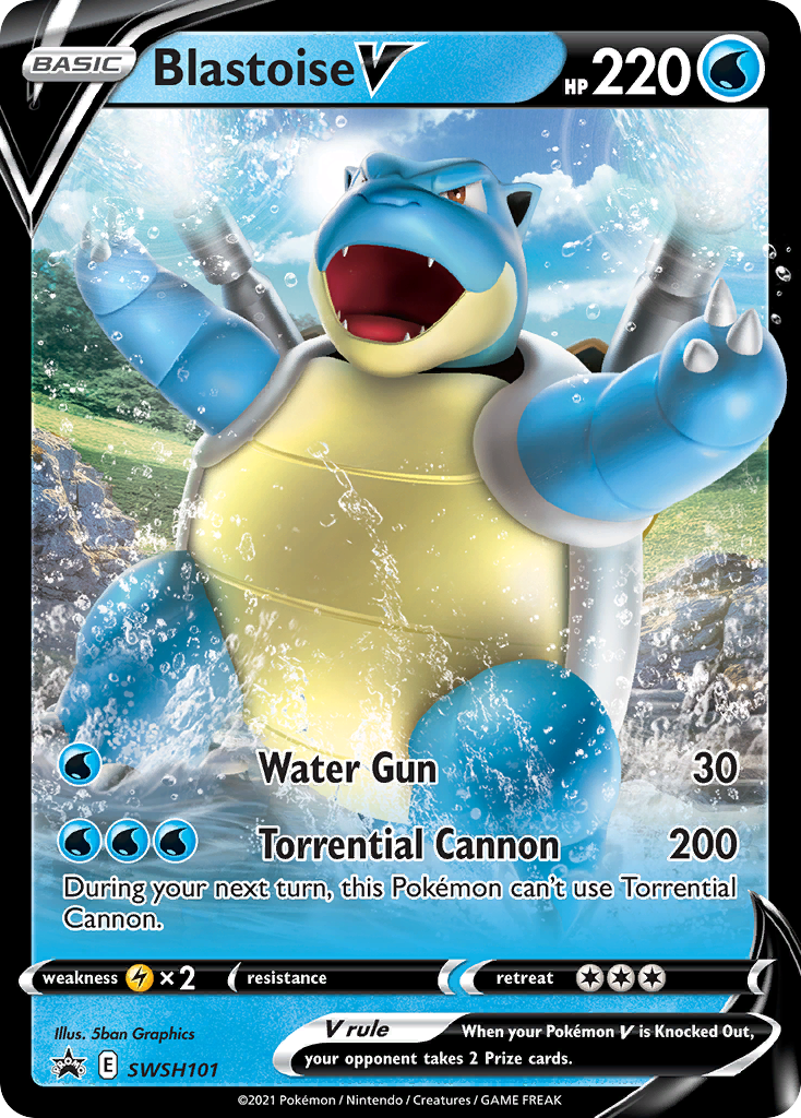 Blastoise V (SWSH101) [Sword & Shield: Black Star Promos] | Play N Trade Winnipeg