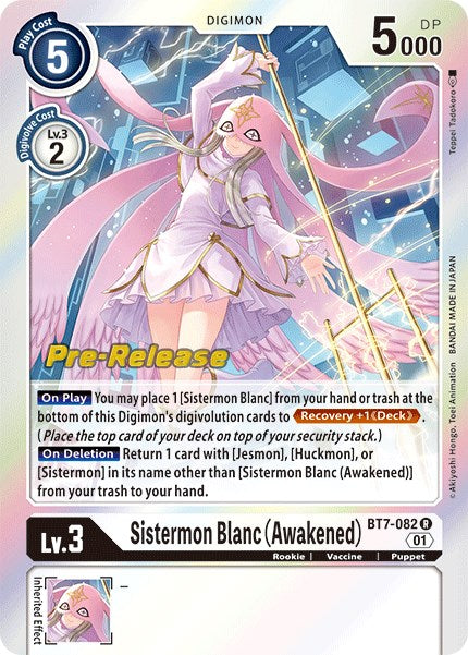 Sistermon Blanc (Awakened) [BT7-082] [Next Adventure Pre-Release Cards] | Play N Trade Winnipeg