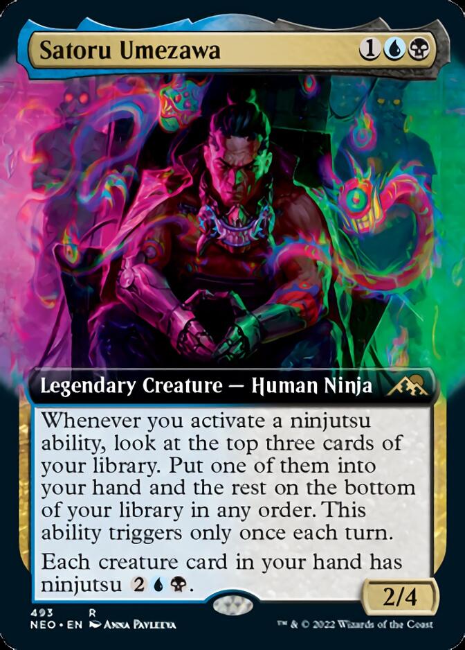 Satoru Umezawa (Extended Art) [Kamigawa: Neon Dynasty] | Play N Trade Winnipeg