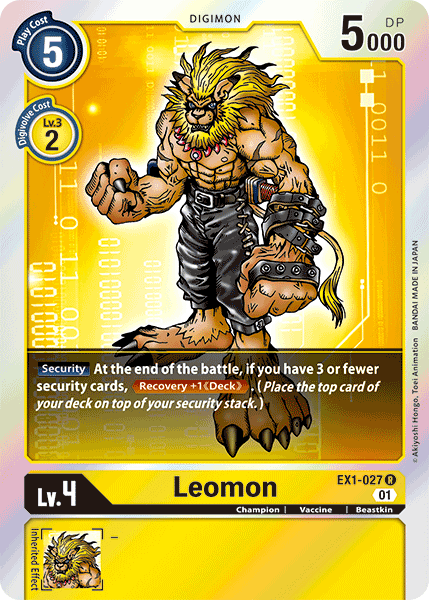 Leomon [EX1-027] [Classic Collection] | Play N Trade Winnipeg