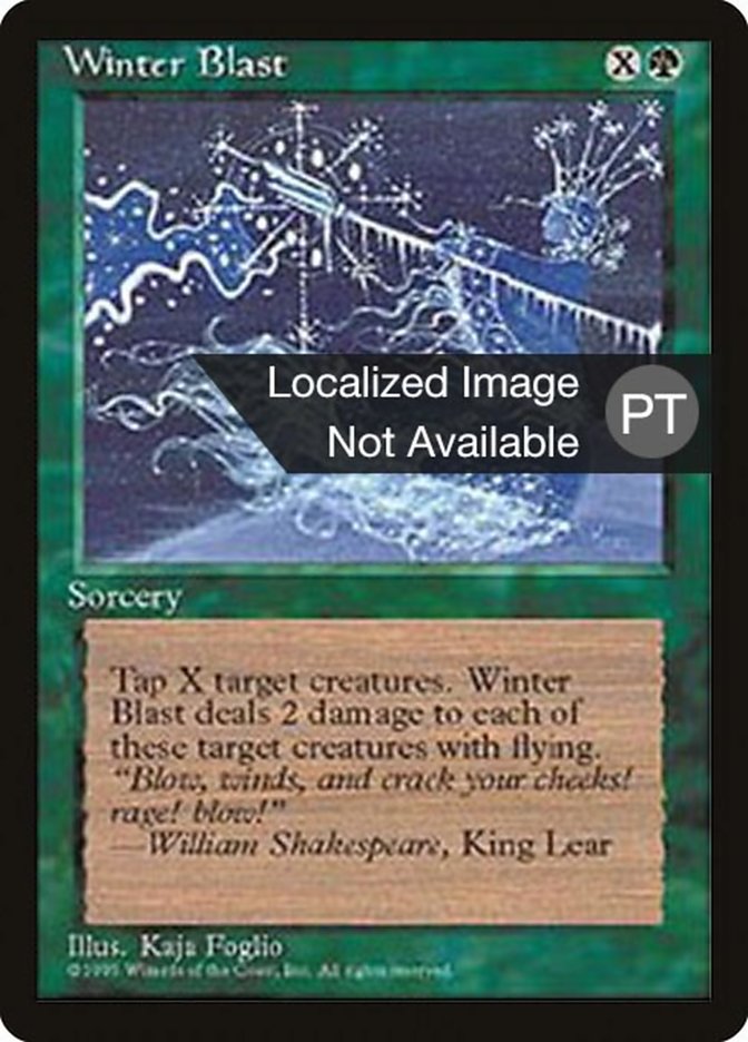 Winter Blast [Fourth Edition (Foreign Black Border)] | Play N Trade Winnipeg