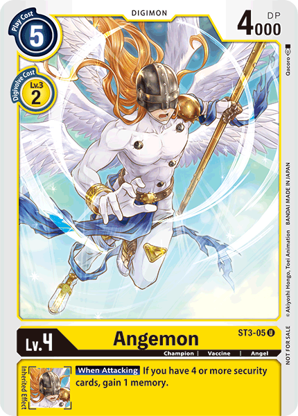 Angemon [ST3-05] (Tamer Party) [Starter Deck: Heaven's Yellow Promos] | Play N Trade Winnipeg