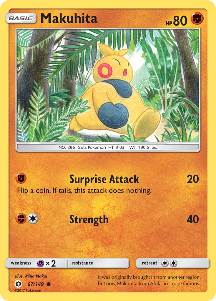 Makuhita (67/149) [Sun & Moon: Base Set] | Play N Trade Winnipeg