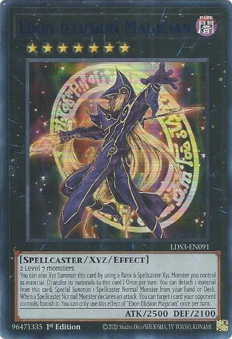 Ebon Illusion Magician (Blue) [LDS3-EN091] Ultra Rare | Play N Trade Winnipeg