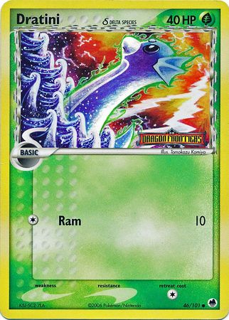 Dratini (46/101) (Delta Species) (Stamped) [EX: Dragon Frontiers] | Play N Trade Winnipeg