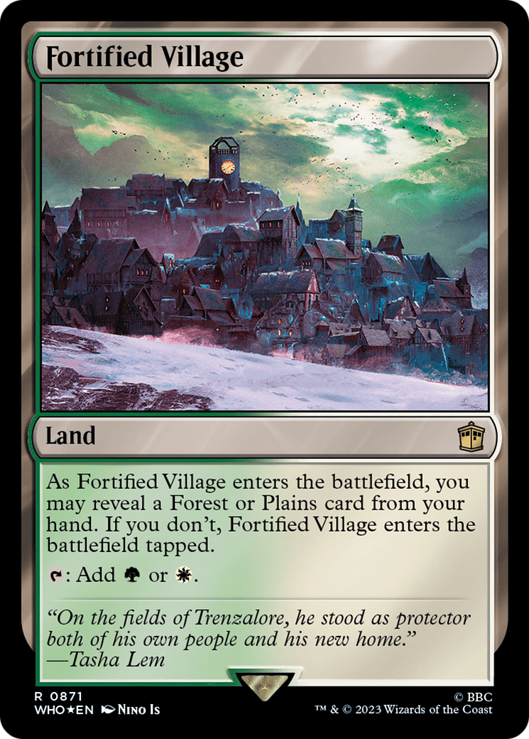 Fortified Village (Surge Foil) [Doctor Who] | Play N Trade Winnipeg
