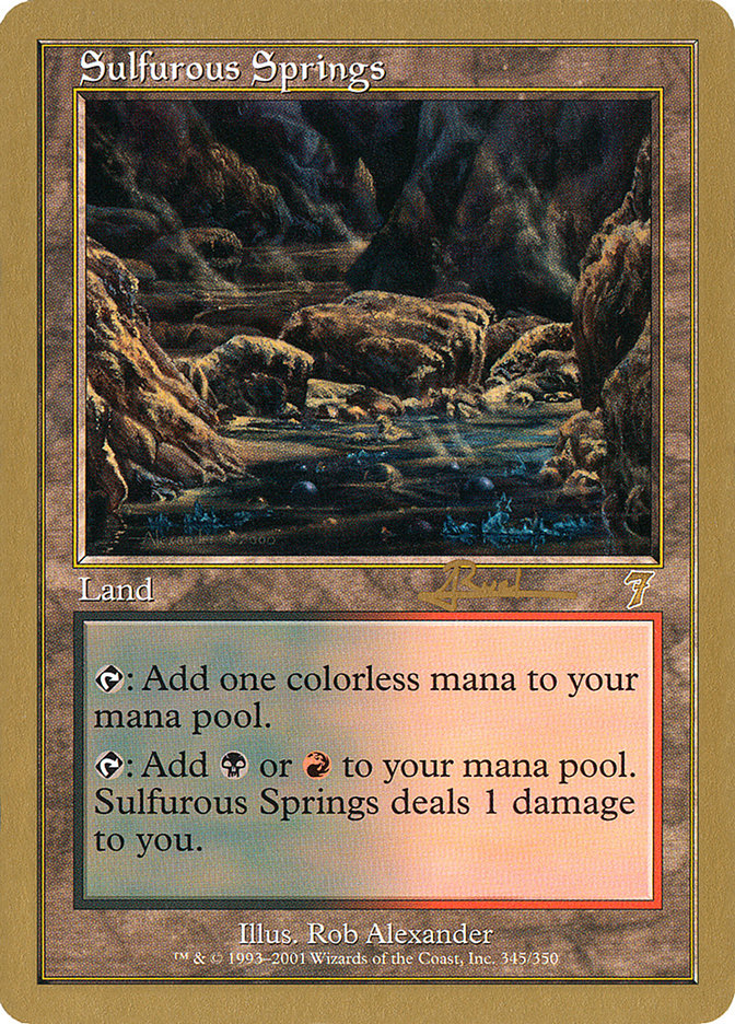 Sulfurous Springs (Antoine Ruel) [World Championship Decks 2001] | Play N Trade Winnipeg