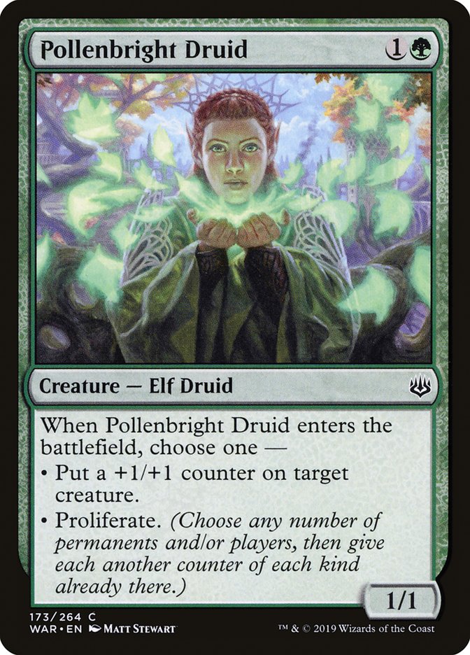 Pollenbright Druid [War of the Spark] | Play N Trade Winnipeg