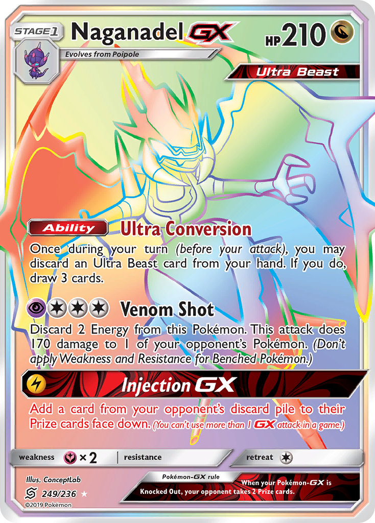 Naganadel GX (249/236) [Sun & Moon: Unified Minds] | Play N Trade Winnipeg