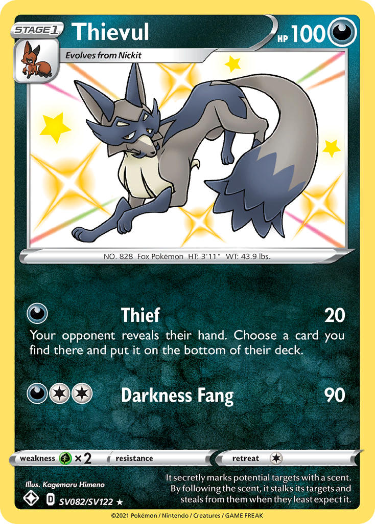 Thievul (SV082/SV122) [Sword & Shield: Shining Fates] | Play N Trade Winnipeg