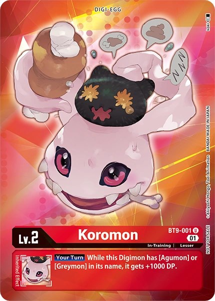 Koromon [BT9-001] (Alternative Art - Box Topper) [X Record] | Play N Trade Winnipeg