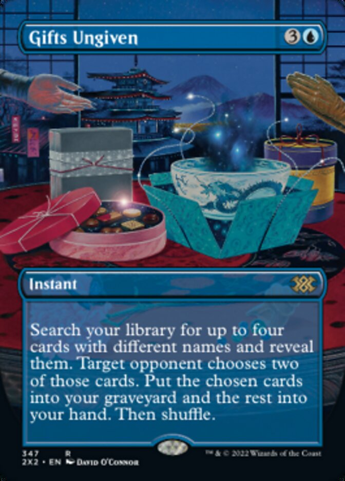 Gifts Ungiven (Borderless Alternate Art) [Double Masters 2022] | Play N Trade Winnipeg