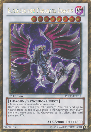 Blackfeather Darkrage Dragon [PGLD-EN017] Gold Secret Rare | Play N Trade Winnipeg