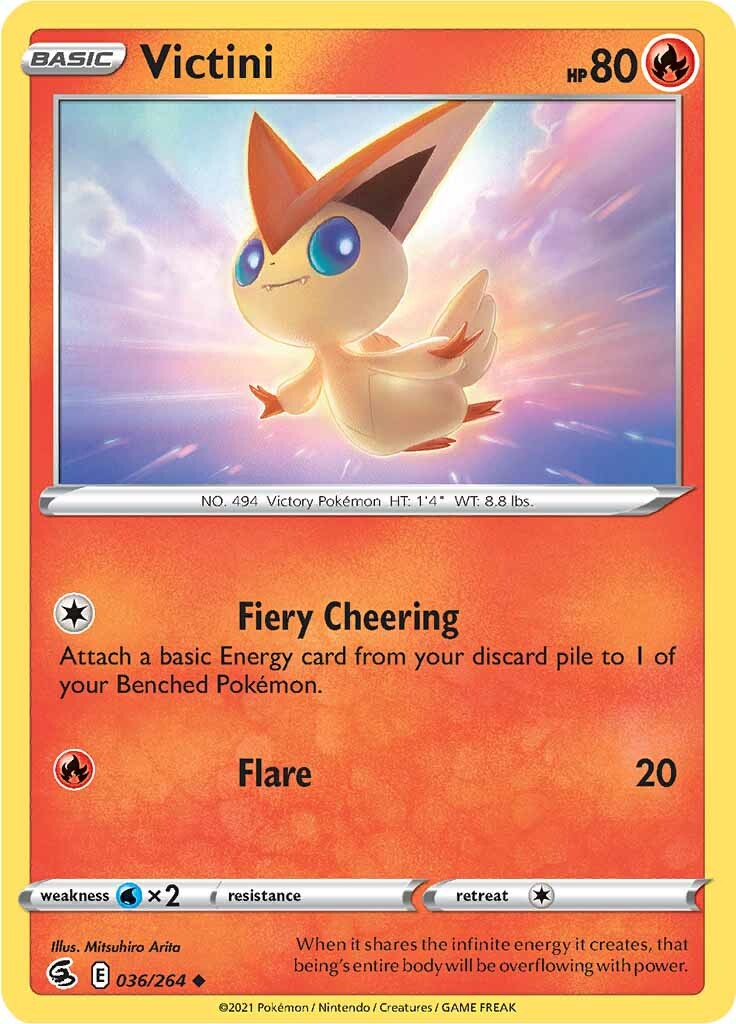 Victini (036/264) [Sword & Shield: Fusion Strike] | Play N Trade Winnipeg