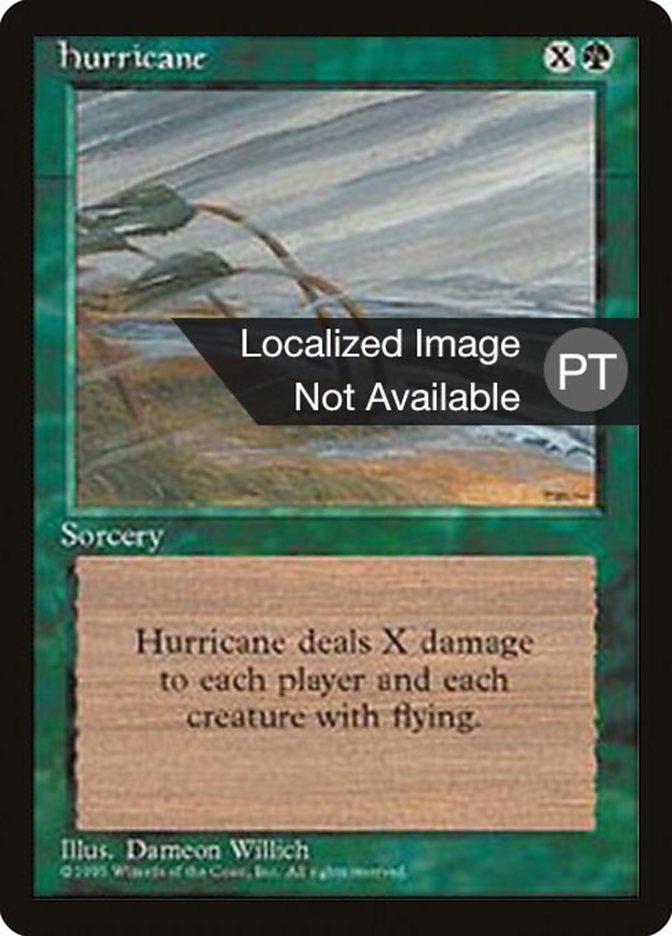 Hurricane [Fourth Edition (Foreign Black Border)] | Play N Trade Winnipeg