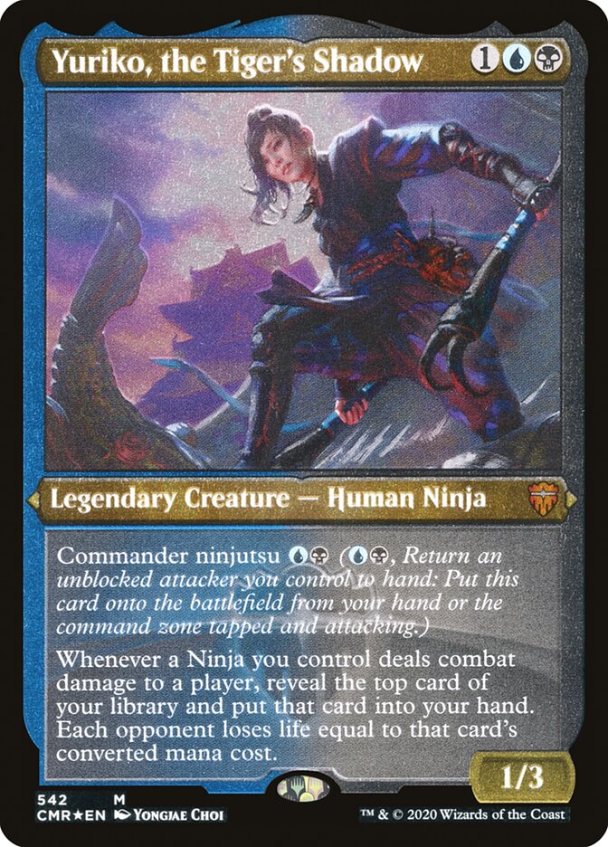 Yuriko, the Tiger's Shadow (Etched) [Commander Legends] | Play N Trade Winnipeg