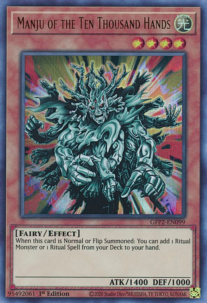 Manju of the Ten Thousand Hands [GFP2-EN099] Ultra Rare | Play N Trade Winnipeg