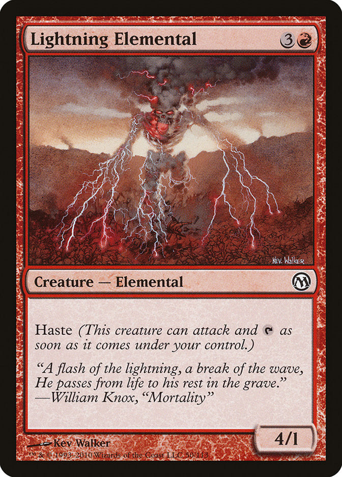 Lightning Elemental [Duels of the Planeswalkers] | Play N Trade Winnipeg