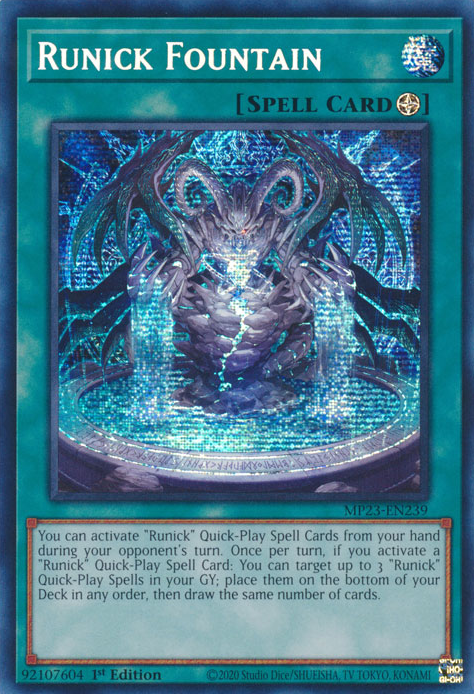 Runick Fountain [MP23-EN239] Prismatic Secret Rare | Play N Trade Winnipeg