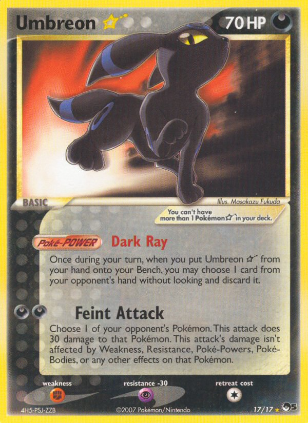 Umbreon Star (17/17) [POP Series 5] | Play N Trade Winnipeg