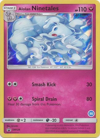 Alolan Ninetales (SM128) (Deck Exclusive #30) [Sun & Moon: Trainer Kit - Alolan Ninetales] | Play N Trade Winnipeg