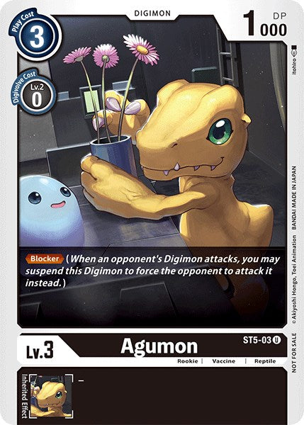 Agumon [ST5-03] (Official Tournament Pack Vol.3) [Starter Deck: Machine Black Promos] | Play N Trade Winnipeg