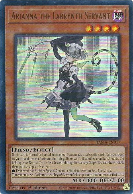 Arianna the Labrynth Servant [TAMA-EN017] Ultra Rare | Play N Trade Winnipeg