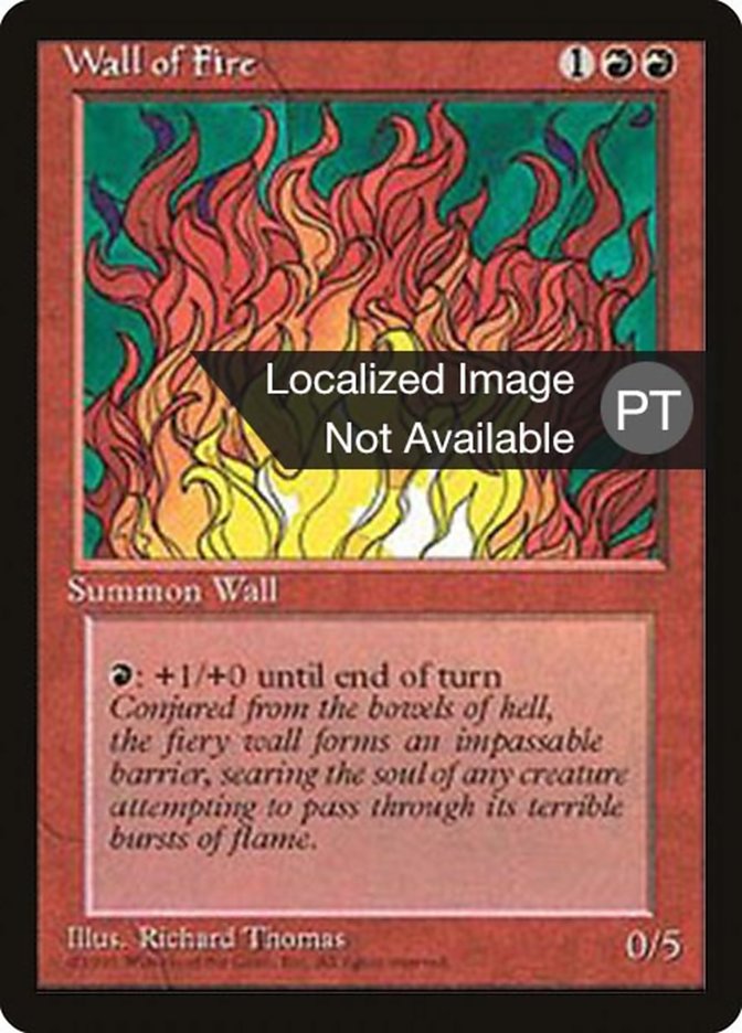 Wall of Fire [Fourth Edition (Foreign Black Border)] | Play N Trade Winnipeg