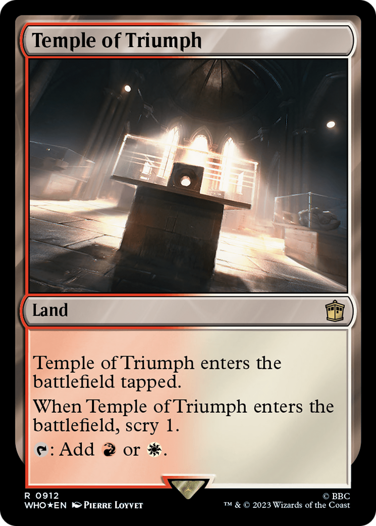 Temple of Triumph (Surge Foil) [Doctor Who] | Play N Trade Winnipeg