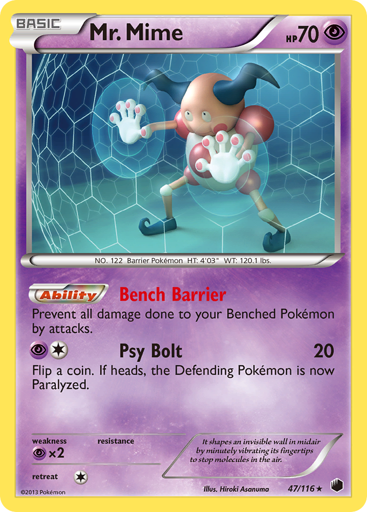 Mr. Mime (47/116) [Black & White: Plasma Freeze] | Play N Trade Winnipeg