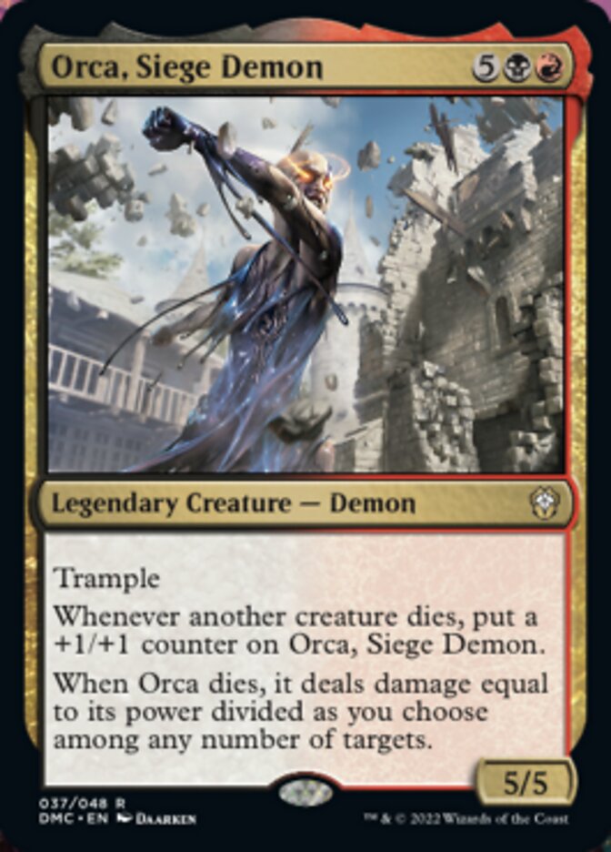 Orca, Siege Demon [Dominaria United Commander] | Play N Trade Winnipeg