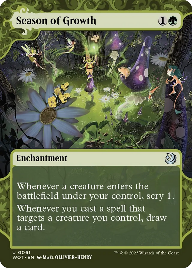Season of Growth [Wilds of Eldraine: Enchanting Tales] | Play N Trade Winnipeg