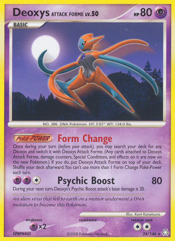 Deoxys Attack Forme (24/146) [Diamond & Pearl: Legends Awakened] | Play N Trade Winnipeg